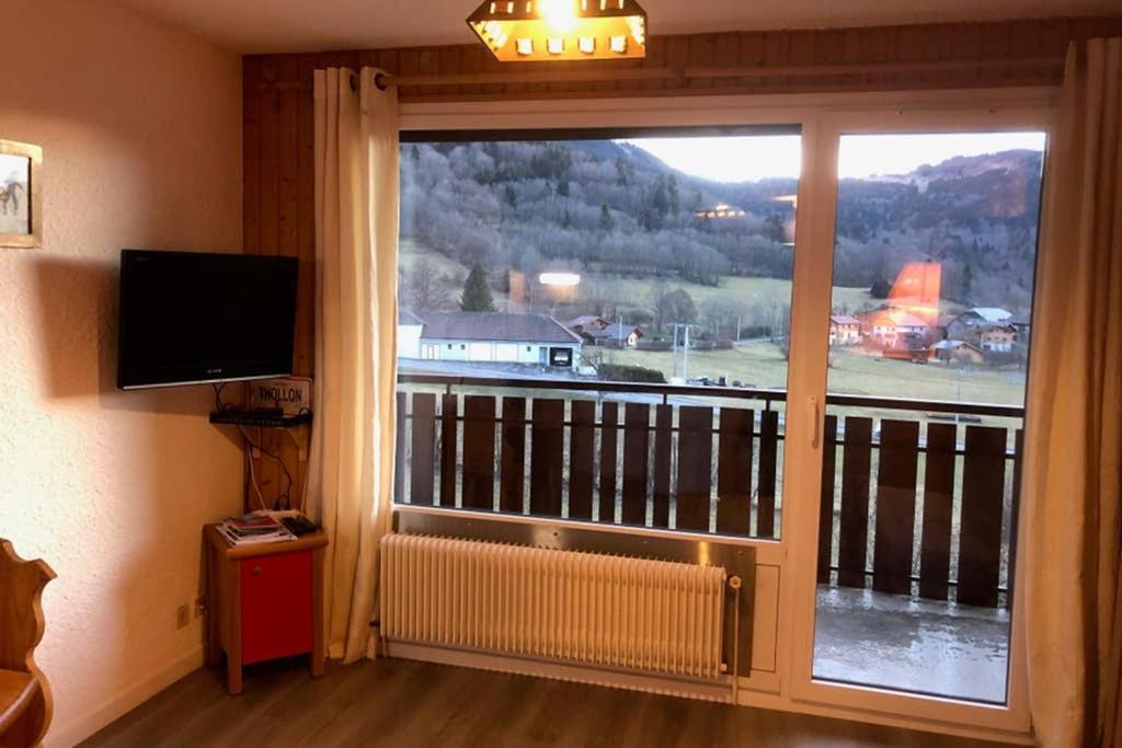 Studio Agreable Et Cosy Avec Vue Sur Les Memises Thollon-les-Memises Exteriér fotografie