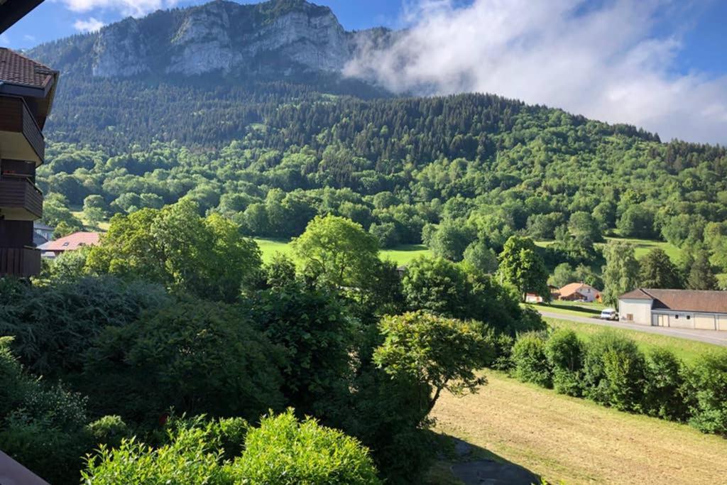 Studio Agreable Et Cosy Avec Vue Sur Les Memises Thollon-les-Memises Exteriér fotografie